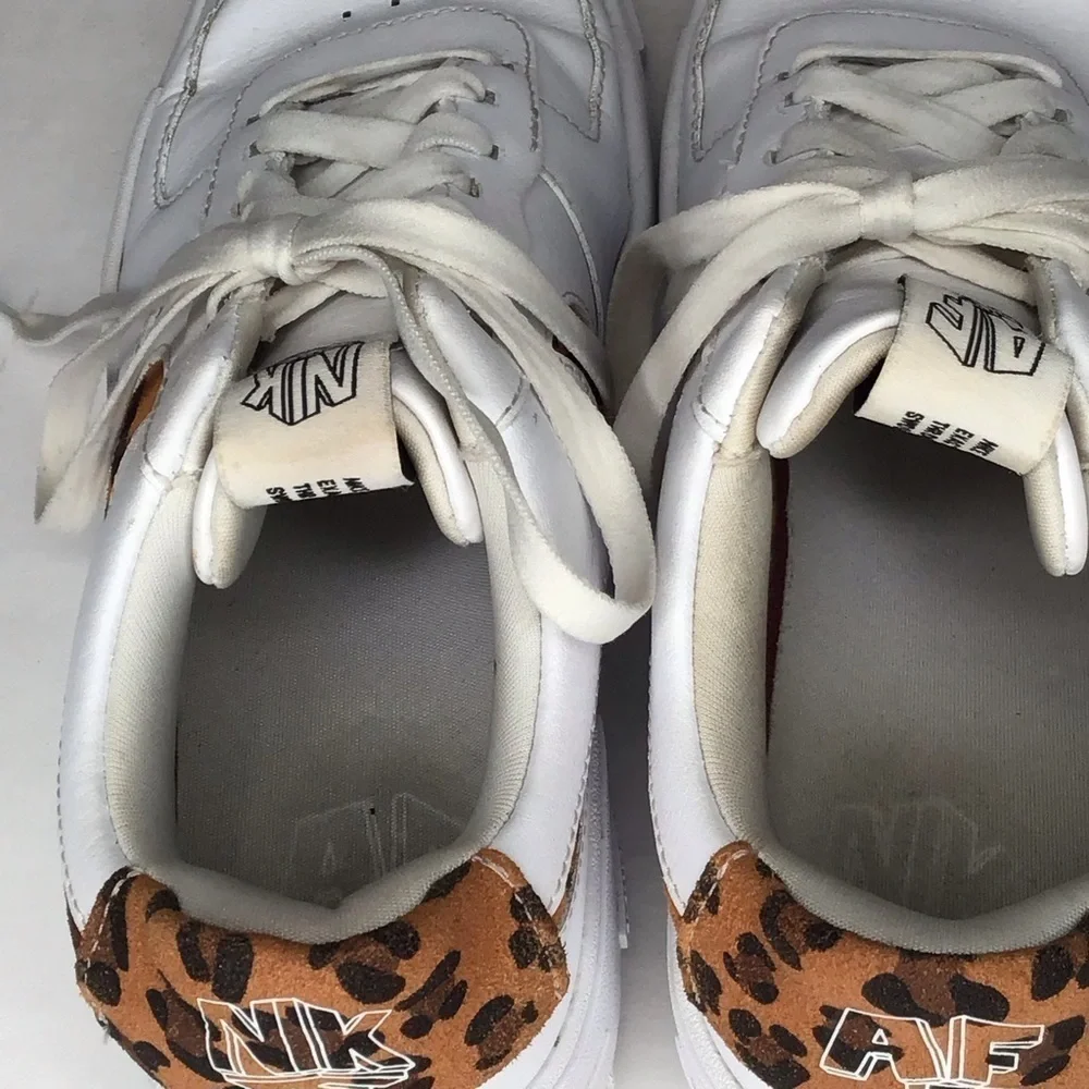 NIKE Air Force 1 Pixel SE Leopard Sneaker Size 8.